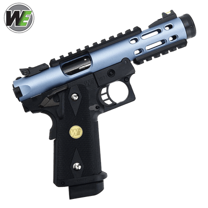 WE Galaxy Hi-Capa 5.1 Typ A GBB-Pistole – blauer Slide-K-Rahmen
