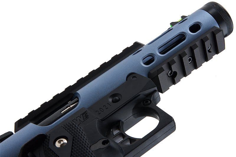 WE Galaxy Hi-Capa 5.1 Typ A GBB-Pistole – blauer Slide-K-Rahmen