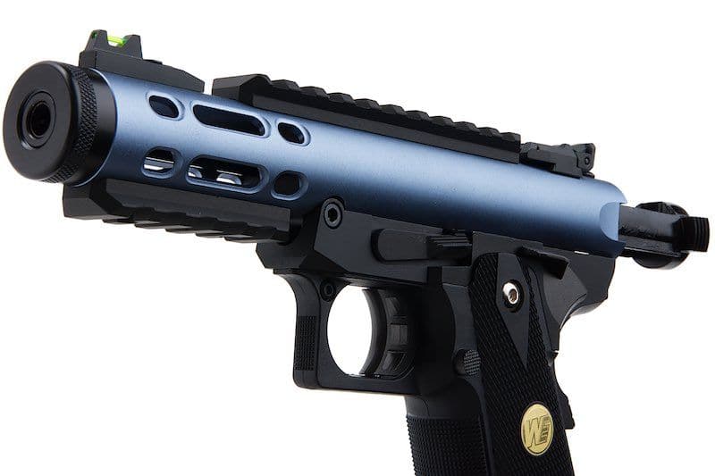 WE Galaxy Hi-Capa 5.1 Typ A GBB-Pistole – blauer Slide-K-Rahmen