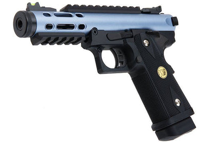 WE Galaxy Hi-Capa 5.1 Typ A GBB-Pistole – blauer Slide-K-Rahmen