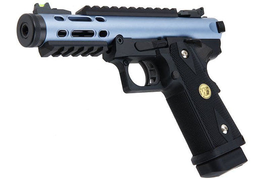WE Galaxy Hi-Capa 5.1 Typ A GBB-Pistole – blauer Slide-K-Rahmen