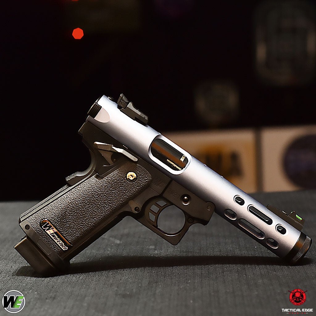 WE Galaxy Hi-Capa 5.1 Typ A GBB-Pistole – blauer Slide-R-Rahmen