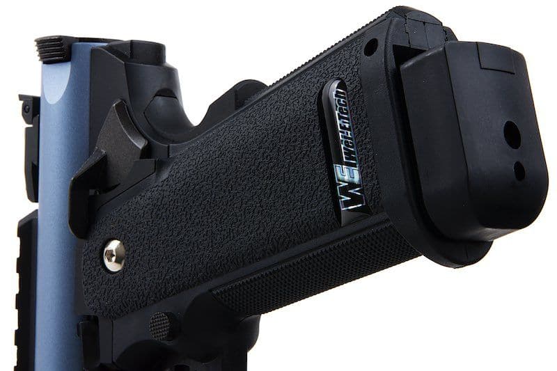 WE Galaxy Hi-Capa 5.1 Typ A GBB-Pistole – blauer Slide-R-Rahmen