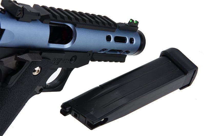 WE Galaxy Hi-Capa 5.1 Typ A GBB-Pistole – blauer Slide-R-Rahmen
