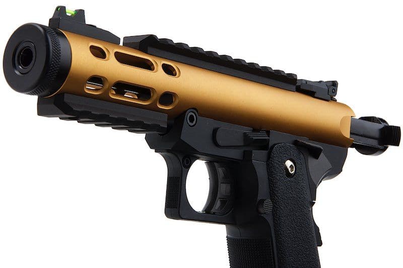 WE Galaxy Hi-Capa 5.1 Typ A GBB Pistole – Gold Slide R Rahmen
