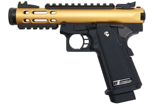 WE Galaxy Hi-Capa 5.1 Typ A GBB Pistole – Gold Slide R Rahmen