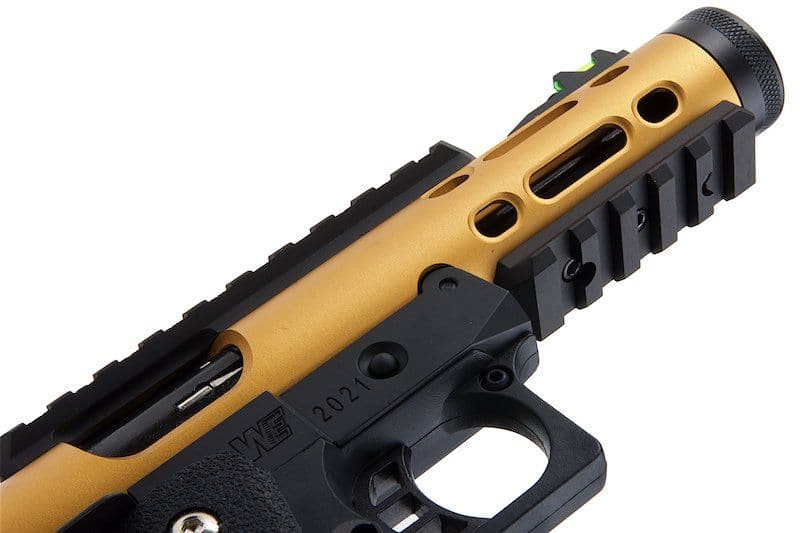 WE Galaxy Hi-Capa 5.1 Typ A GBB Pistole – Gold Slide R Rahmen