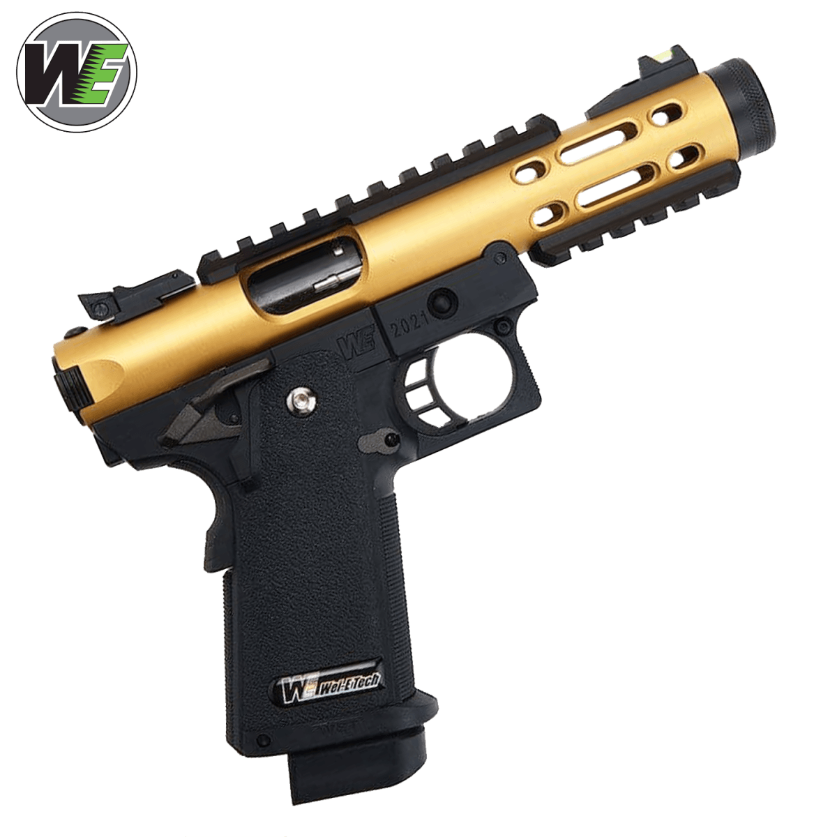 WE Galaxy Hi-Capa 5.1 Typ A GBB Pistole – Gold Slide R Rahmen