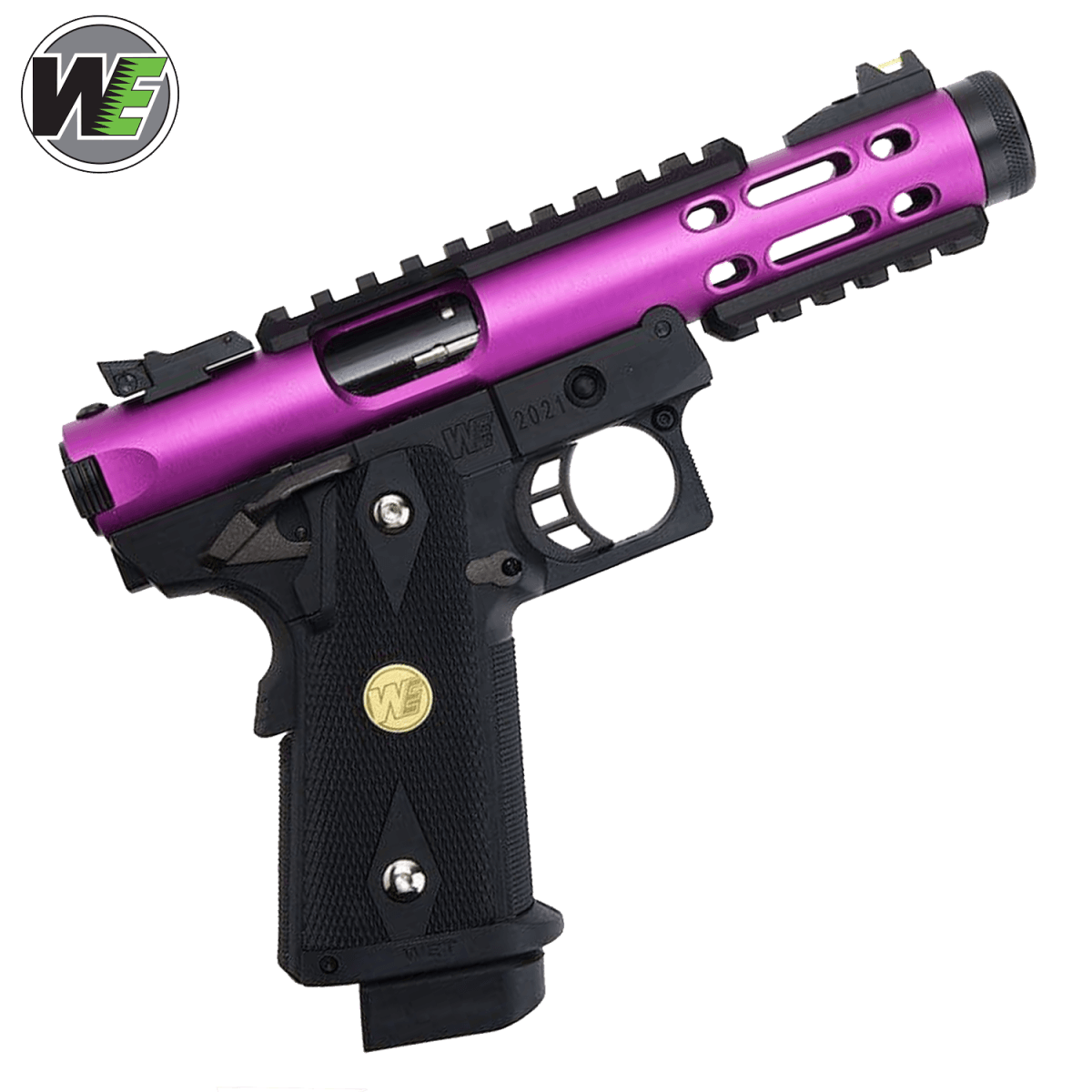 WE Galaxy Hi-Capa 5.1 Typ A GBB Pistole – Lila Slide K Rahmen