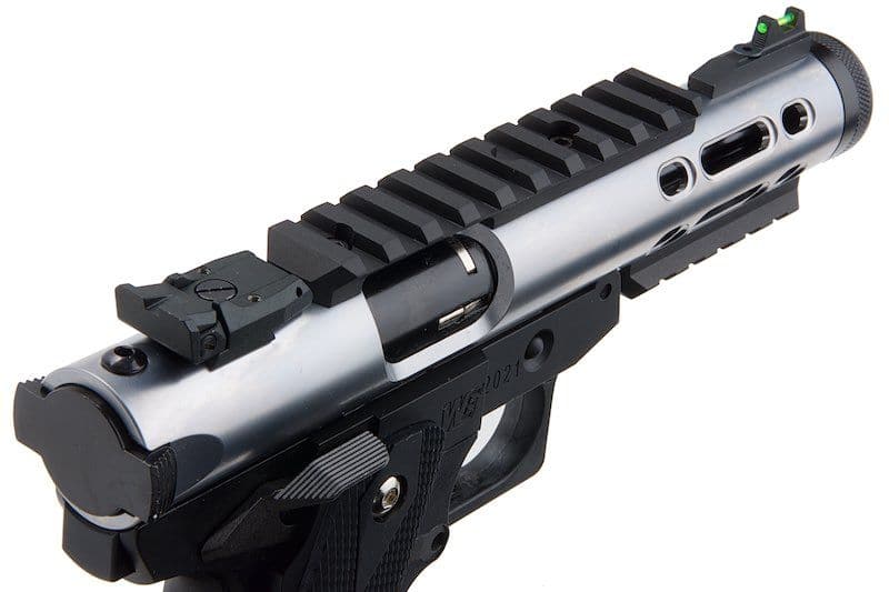 WE Galaxy Hi-Capa 5.1 Typ A GBB-Pistole – silberner Slide-K-Rahmen