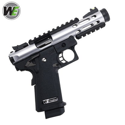 WE Galaxy Hi-Capa 5.1 Typ A GBB-Pistole – silberner Slide-R-Rahmen