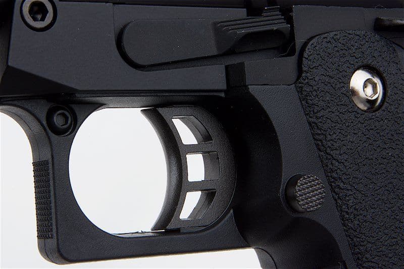 WE Galaxy Hi-Capa 5.1 Typ A GBB-Pistole – silberner Slide-R-Rahmen