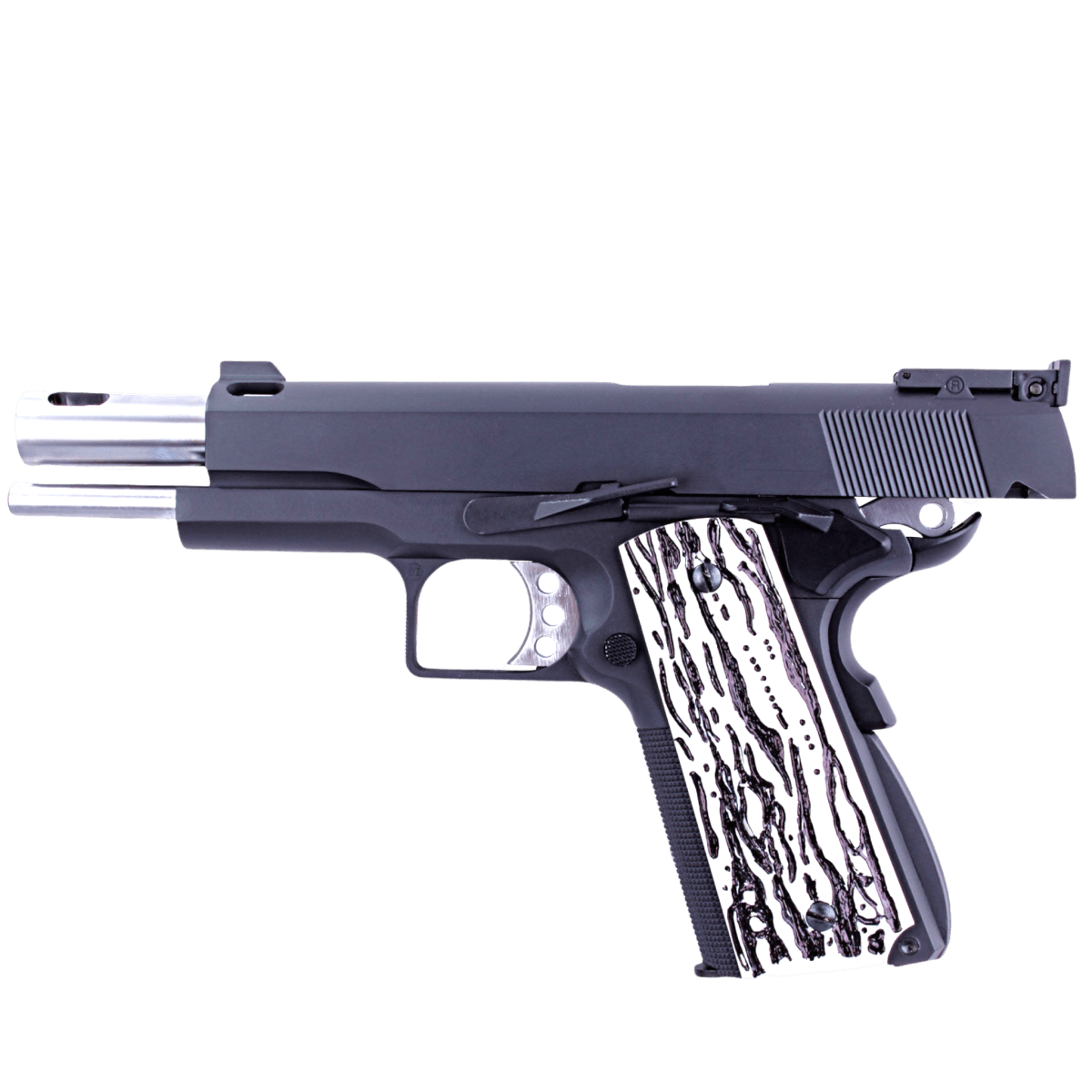 WE Tech 1911 Classic Gelsoft Gas Blowback Pistole – Elfenbeinimitat-Griffe