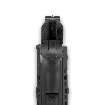 WE Tech 1911 Hex Cut Gelsoft Gas Blowback Pistole – Schwarz