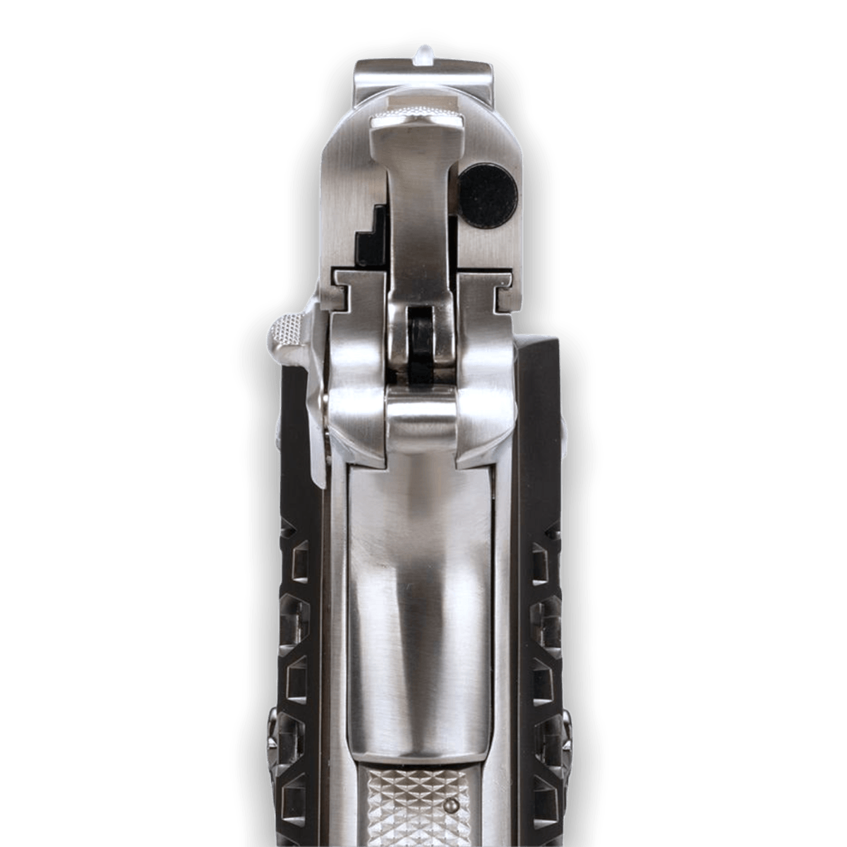 WE Tech 1911 Hex Cut Gelsoft Gas Blowback Pistole – Silber