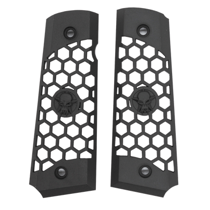 We Tech 1911 Hex Cut Grip – Schwarz