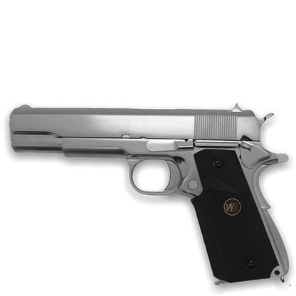 WE Tech 1911 MEU Gelsoft Gas Blowback Pistole – klassische Griffe