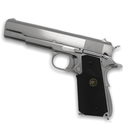 WE Tech 1911 MEU Gelsoft Gas Blowback Pistole – klassische Griffe