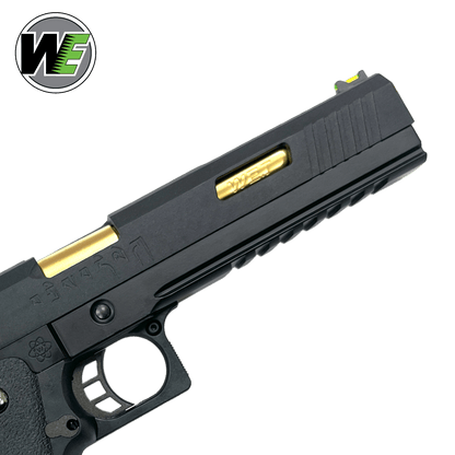 We Tech 6" Irex Hi-Capa Vollautomatische Gas-Blowback-Pistole - Schwarz/Gold