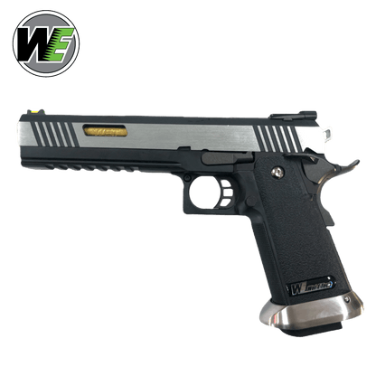 We Tech 6" Irex Hi-Capa Vollautomatische Gas-Blowback-Gel-Blaster-Pistole – Zweifarbig/Gold