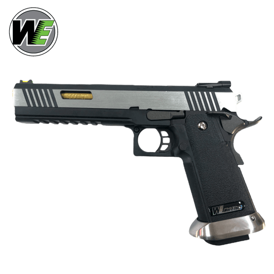 We Tech 6" Irex Hi-Capa Vollautomatische Gas-Blowback-Gel-Blaster-Pistole – Zweifarbig/Gold