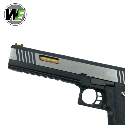 We Tech 6" Irex Hi-Capa Vollautomatische Gas-Blowback-Gel-Blaster-Pistole – Zweifarbig/Gold