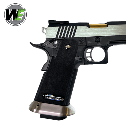 We Tech 6" Irex Hi-Capa Vollautomatische Gas-Blowback-Gel-Blaster-Pistole – Zweifarbig/Gold