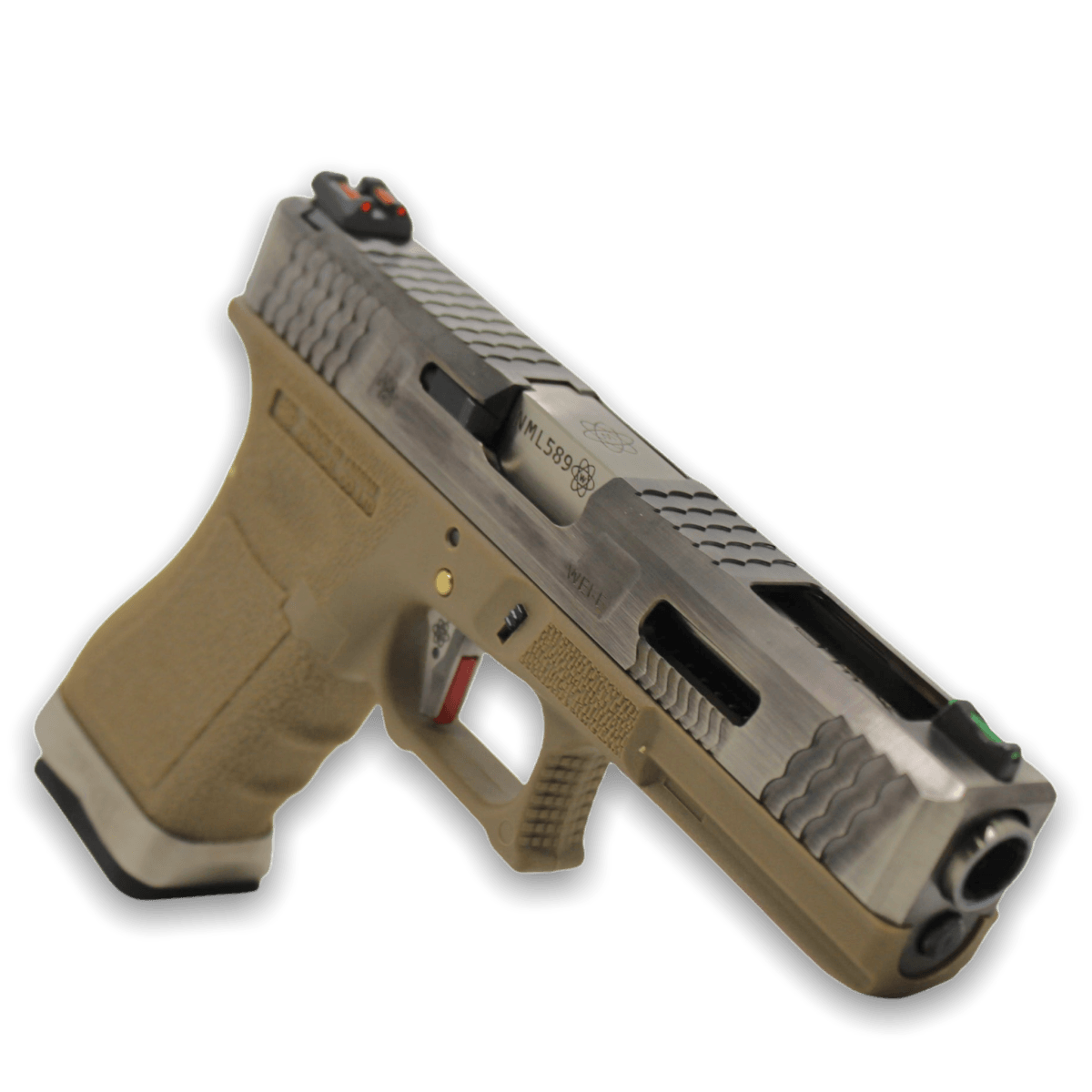 We Tech G-Force WET G17 T8 GBB Gel Blaster Pistole (SV/SV/TAN)