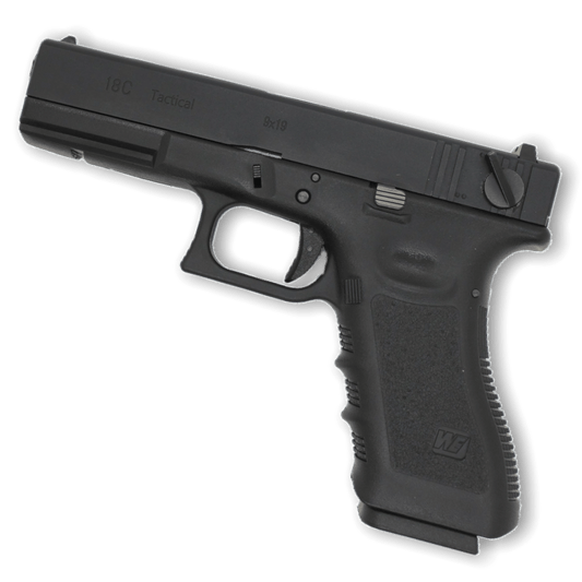We Tech G-Series G18C Gen 3 Gas Blow Back Pistole – Schwarz
