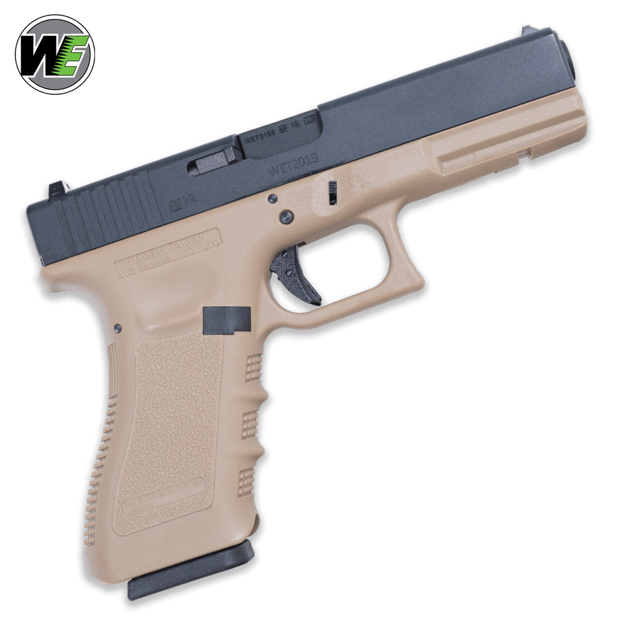 We Tech G17 Gen 3 GBB Gel Blaster – Hellbraun