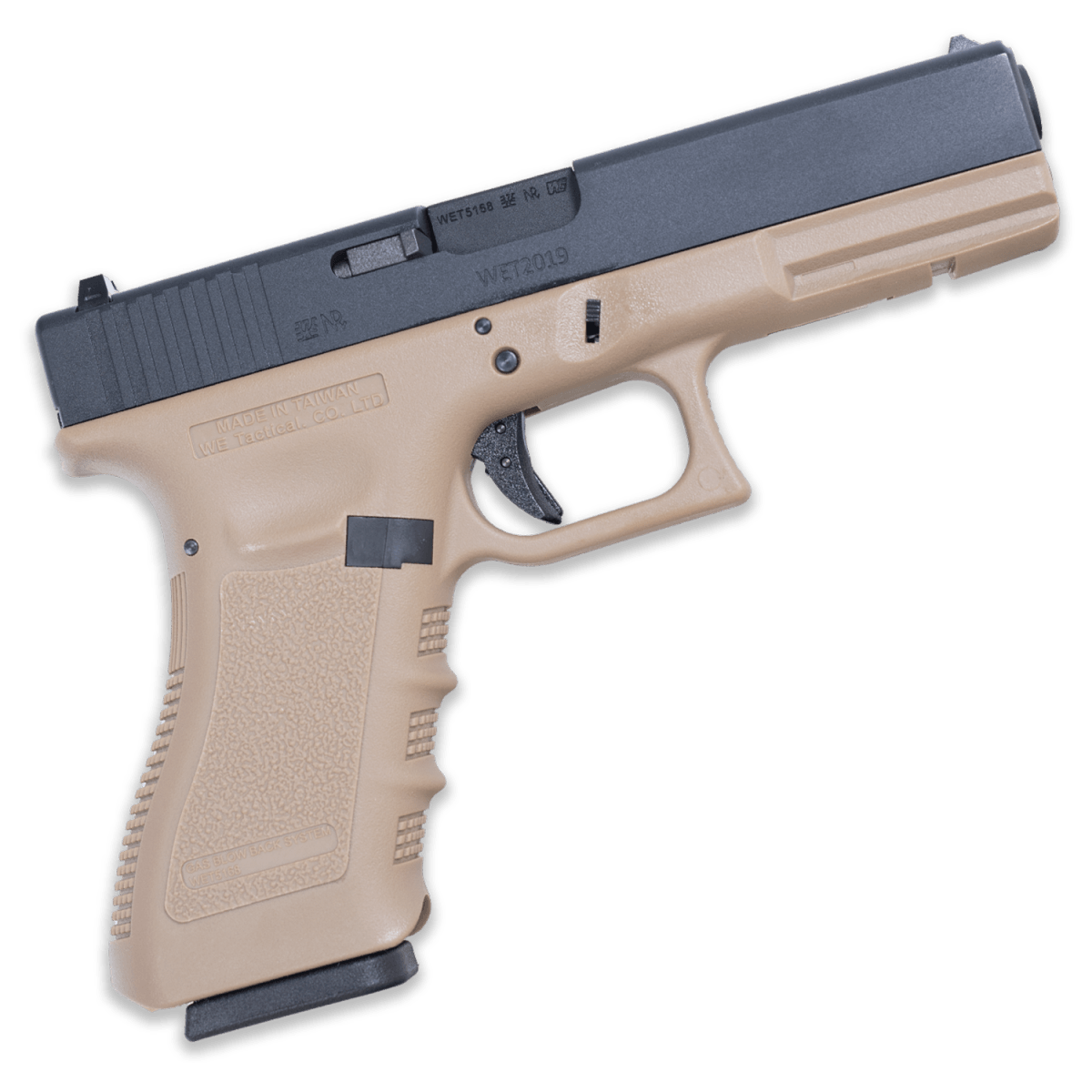 WE TECH G17 Gen 3 GBB Gel Blaster - Tan - Tactical Edge Hobbies