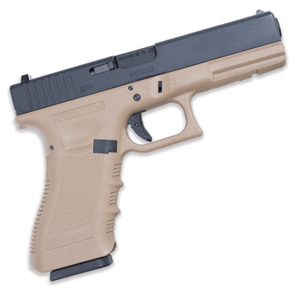 WE TECH G17 Gen 3 GBB Gel Blaster - Tan - Tactical Edge Hobbies