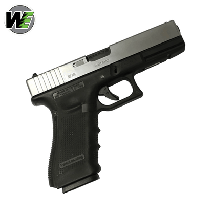 We Tech G17 Gen 4 Gas Blow Back Pistole – Schwarz/Silber