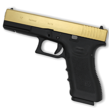 We Tech G17A Titanium Version GBB Gel Blaster Pistole