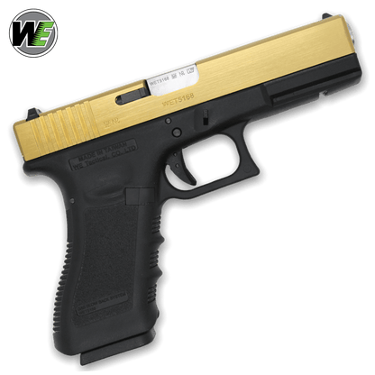 We Tech G17A Titanium Version GBB Gel Blaster Pistole