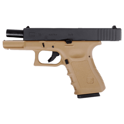We Tech G19 Gen 3 GBB Gel Blaster – Hellbraun