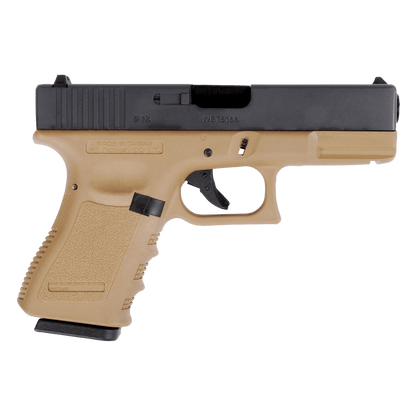 We Tech G19 Gen 3 GBB Gel Blaster – Hellbraun