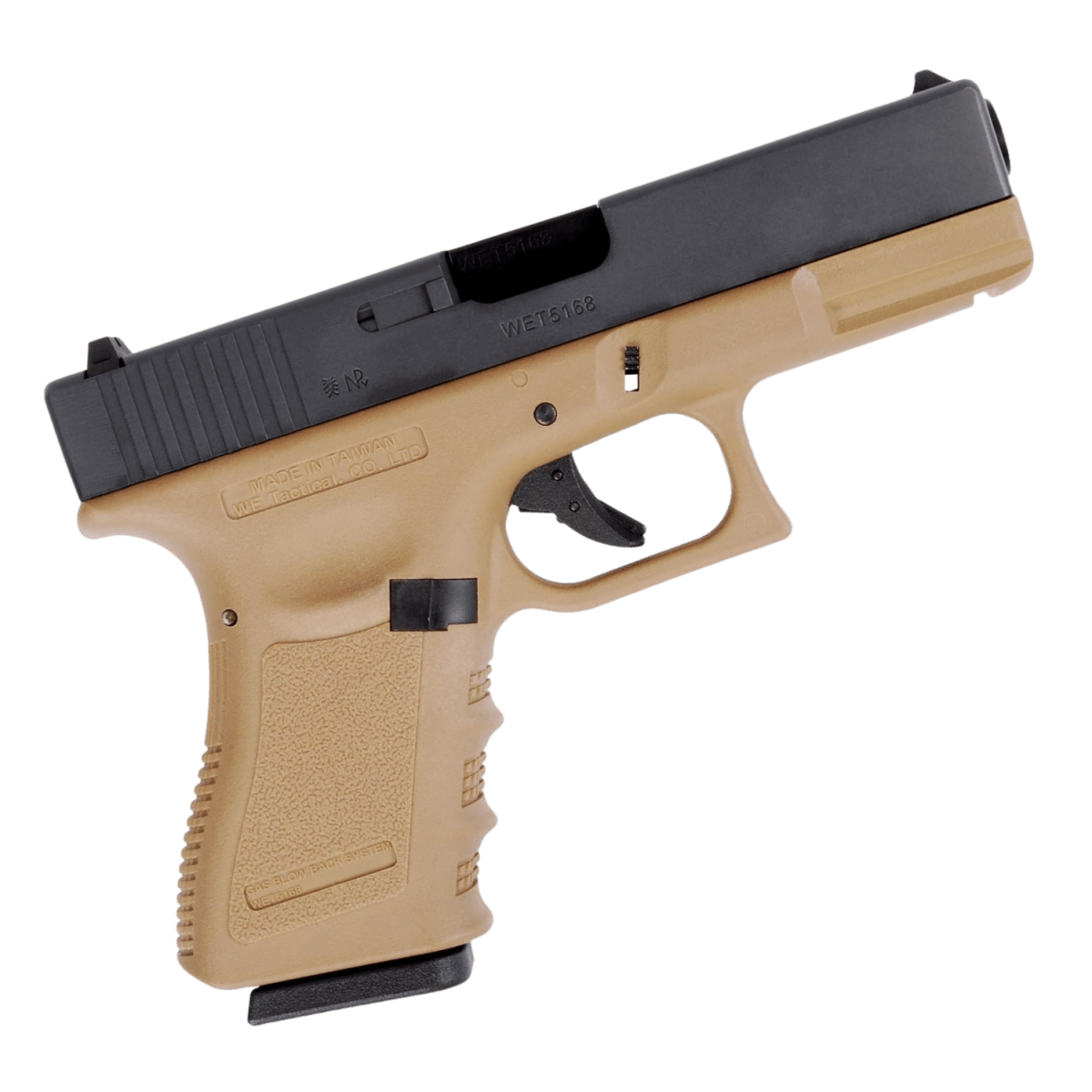WE TECH G19 GEN 3 GBB GEL BLASTER - TAN - Tactical Edge Hobbies