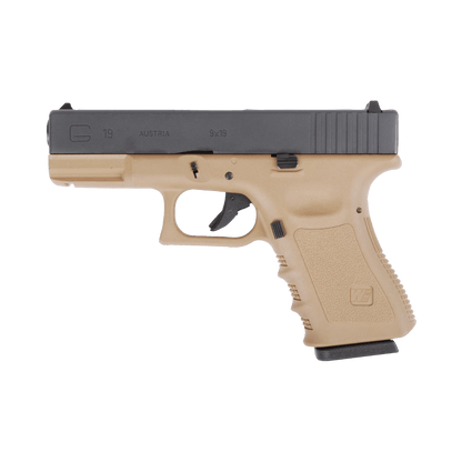 We Tech G19 Gen 3 GBB Gel Blaster – Hellbraun