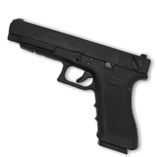 We Tech Glock 35 Gen 3 Gas Blow Back Pistole – Schwarz