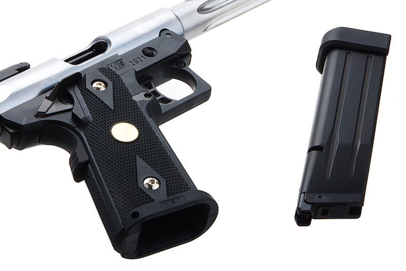 We Tech Hi-Capa 5.1 Galaxy Premium S GBB Pistole – Slide K Rahmen – Silber