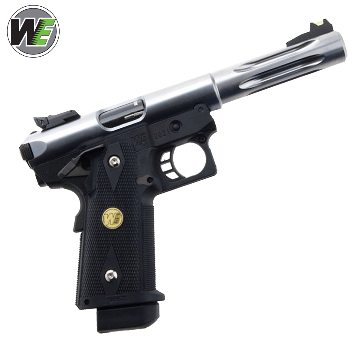 We Tech Hi-Capa 5.1 Galaxy Premium S GBB Pistole – Slide K Rahmen – Silber