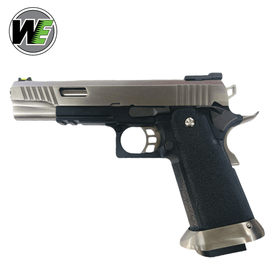WE-Tech Hi-Capa 5.1 WET T-Rex Gas Blowback Gel Blaster Pistole – Silber – ohne Markierungen