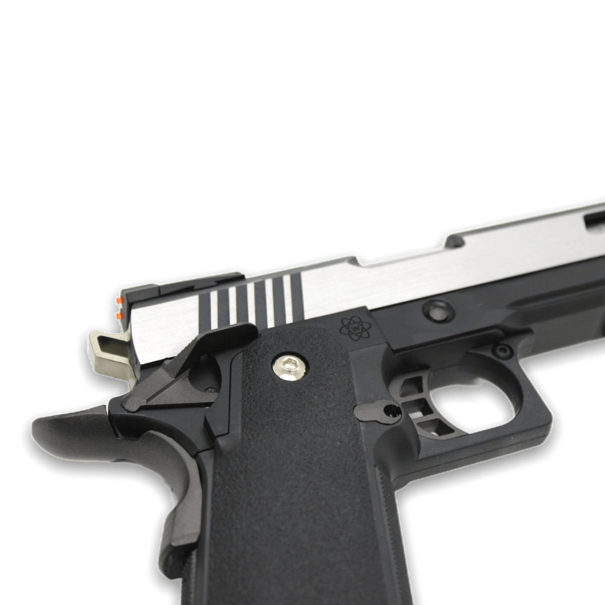 WE-Tech Hi-Capa 6" I-REX Competition Gas Blowback Gel Blaster Pistole – zweifarbig