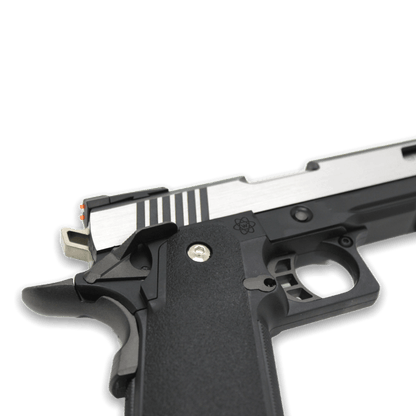 WE-Tech Hi-Capa 6" I-REX Competition Gas Blowback Gel Blaster Pistole – zweifarbig