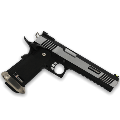 WE-Tech Hi-Capa 6" I-REX Competition Gas Blowback Gel Blaster Pistole – zweifarbig