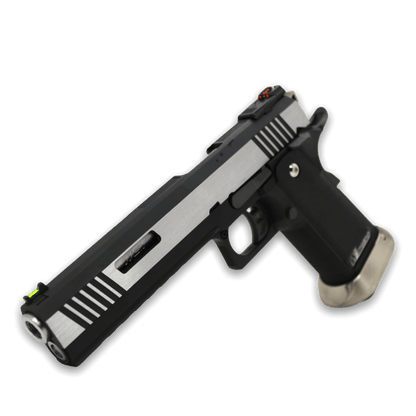 WE-Tech Hi-Capa 6" I-REX Competition Gas Blowback Gel Blaster Pistole – zweifarbig