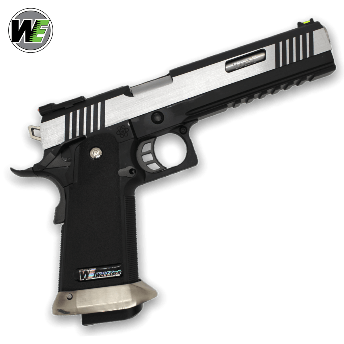 WE-Tech Hi-Capa 6" I-REX Competition Gas Blowback Gel Blaster Pistole – zweifarbig