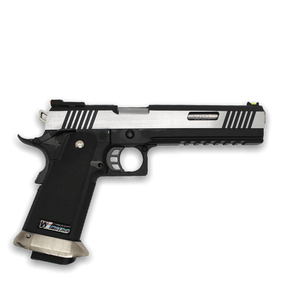 WE-Tech Hi-Capa 6" I-REX Competition Gas Blowback Gel Blaster Pistole – zweifarbig