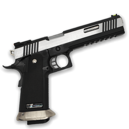 WE-Tech Hi-Capa 6" I-REX Competition Gas Blowback Gel Blaster Pistole – zweifarbig